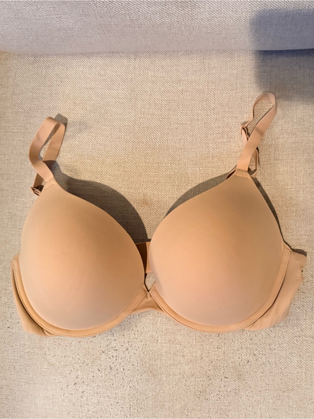 SKIMS Low Back Longline Bra 38D Nude Sienna NWOT - Convertible/Removable Straps